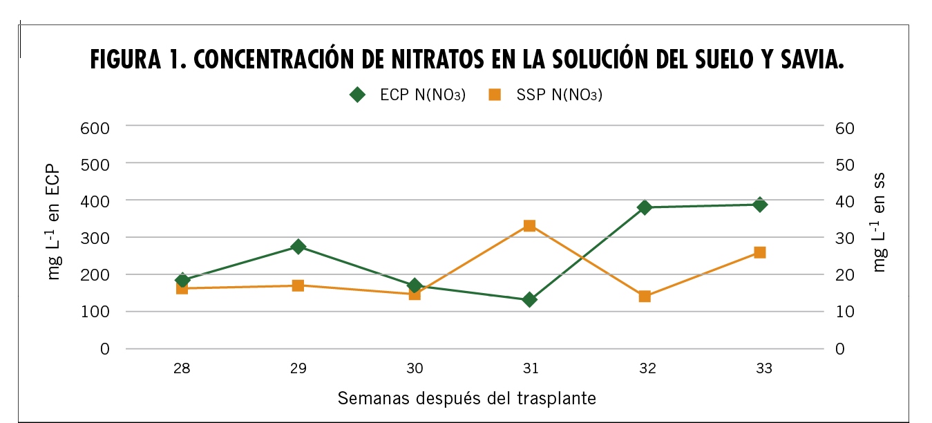 Monitoreo de la nutrición de la planta de tomate mediante sensores portátiles